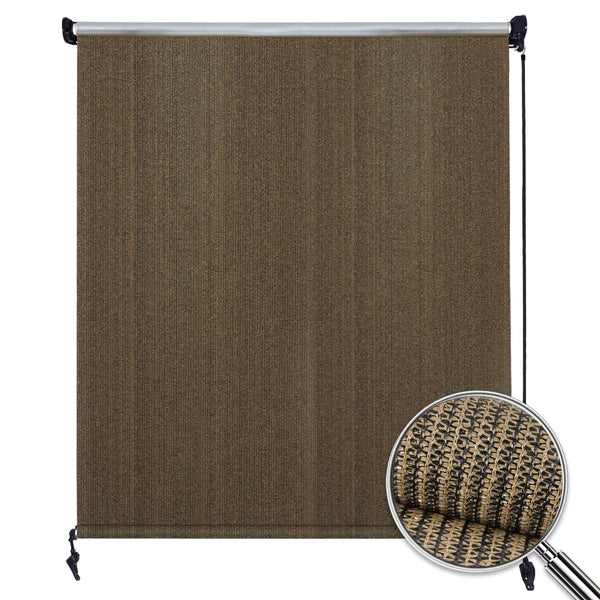 6'x 8' Privacy Roller Shade Window Blinds(Wand)