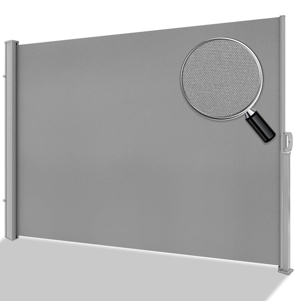 Shade&Beyond Store Brise-vue latéral vertical 180x350 cm, Extensible et Rétractable avec poignée, pour Terrasse-Balcon