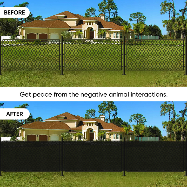 Fence Vision Screen Shade&Beyond Privacy Fence Screen 170 GSM Heavy Duty Fence Screen with ...