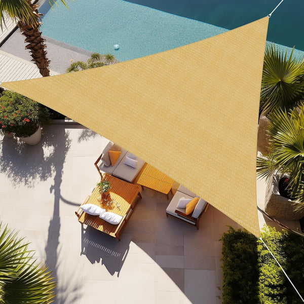 Shade&Beyond Voile d'ombrage Triangulaire 3.6x3.6x3.6m Toile Ombrage UV Protection pour Patio Jardin, Terrasse