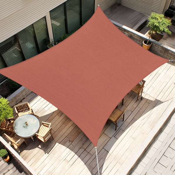 Shade&Beyond Sail Shade Triangle Rectangle Rust Red, Shade Sails Curved Breathable Outdoor Canopy Patio 95%% UV Block for Garden Backyard Deck Sandbox (We Make Custom Size)