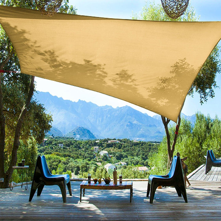 sonnensegel 8 x 10 meter 8'x10' rechteckiges Sonnensegel – shadeandbeyond