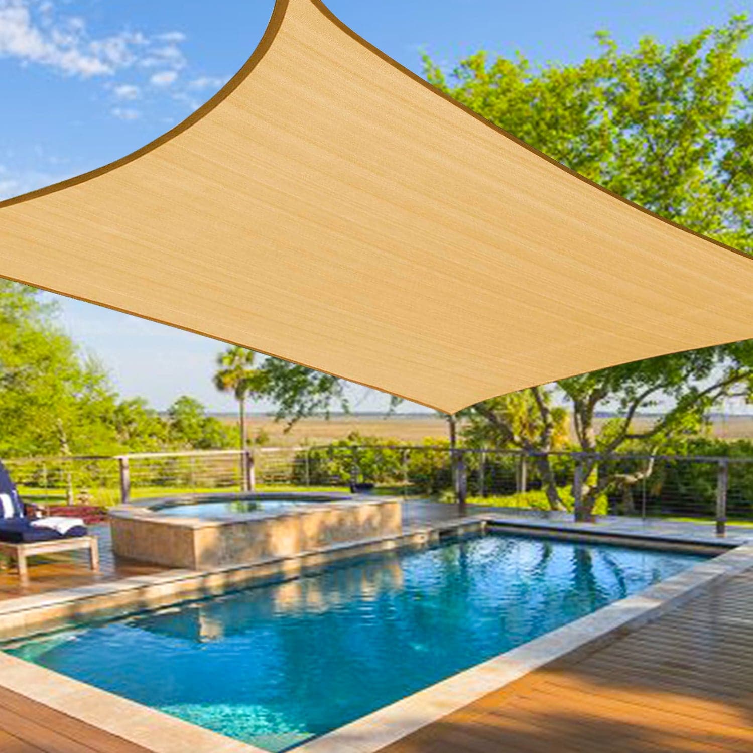 10'x13' Rectangle Sun Shade Sail – shadeandbeyond